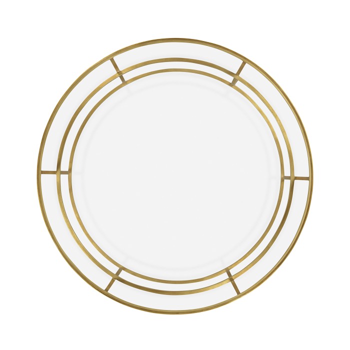 Gilded Iron Round Coffee Table with A Clear Glass Top