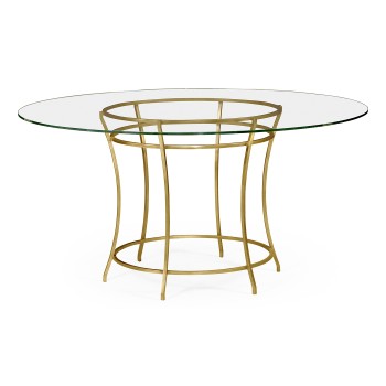 Gilded Iron Round Dining Table 60