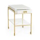 Gilded Iron End Table with Biancaneve Drawer