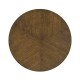 Round side table in American walnut