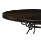 Dark Ale & Wrought Iron Dining Table 66