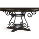 Dark Ale & Wrought Iron Dining Table 66