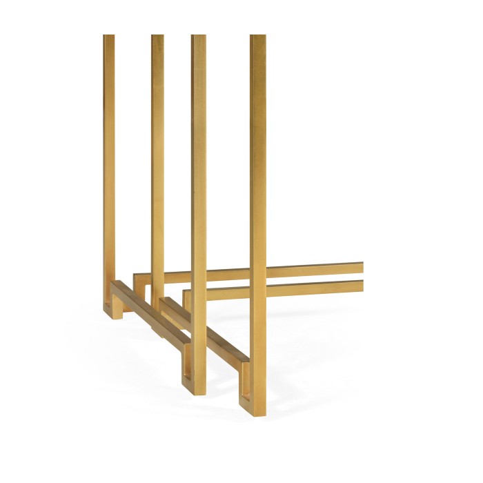 Gilded Iron Nesting Table with Biancaneve Top