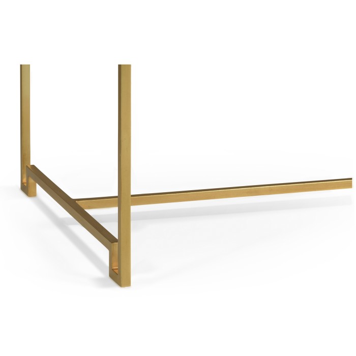 Gilded Iron Tray Table in Smoky Black Top
