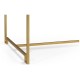 Gilded Iron Tray Table in Smoky Black Top
