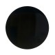 Gilded Iron Round Lamp Table with Smoky Black Top