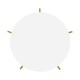 Gilded Iron Round Lamp Table with Biancaneve Top