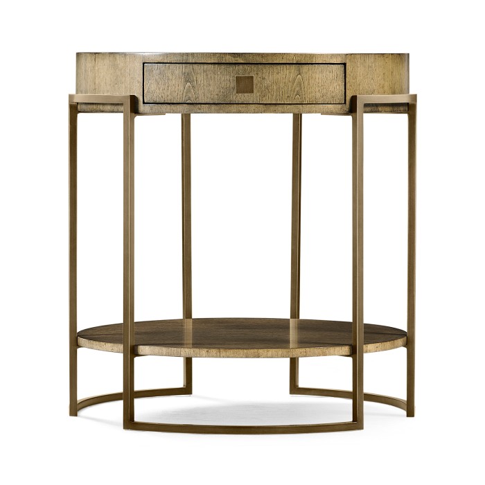 Chestnut Round Side Table