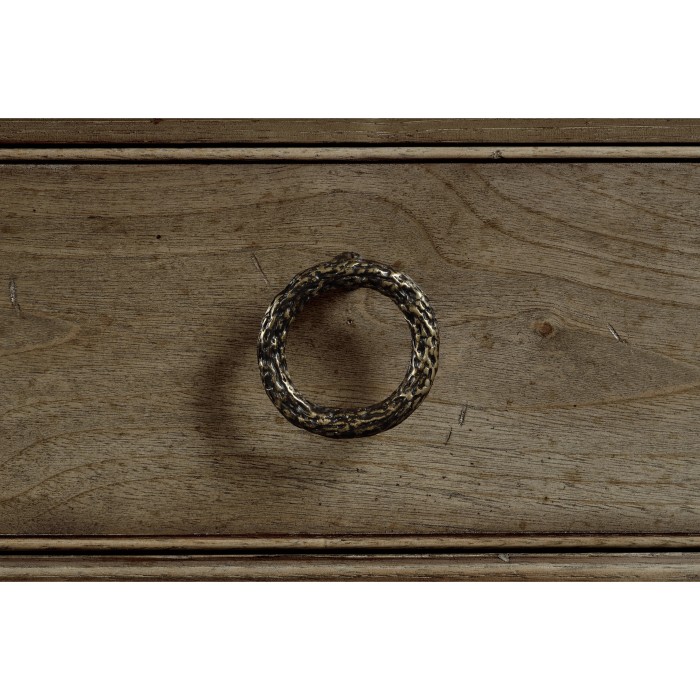 Dark Grey Chestnut Narrow Cabinet with Cupboard