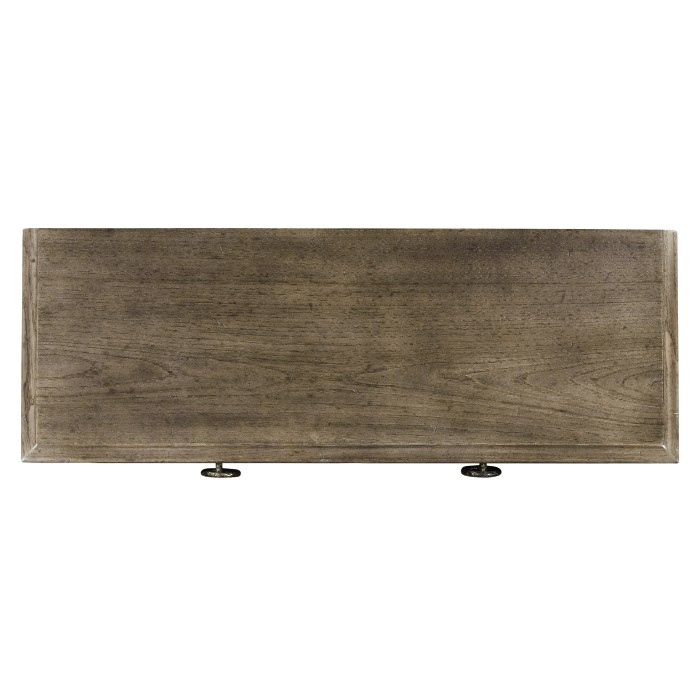 Small Dark Grey Chestnut Narrow Console