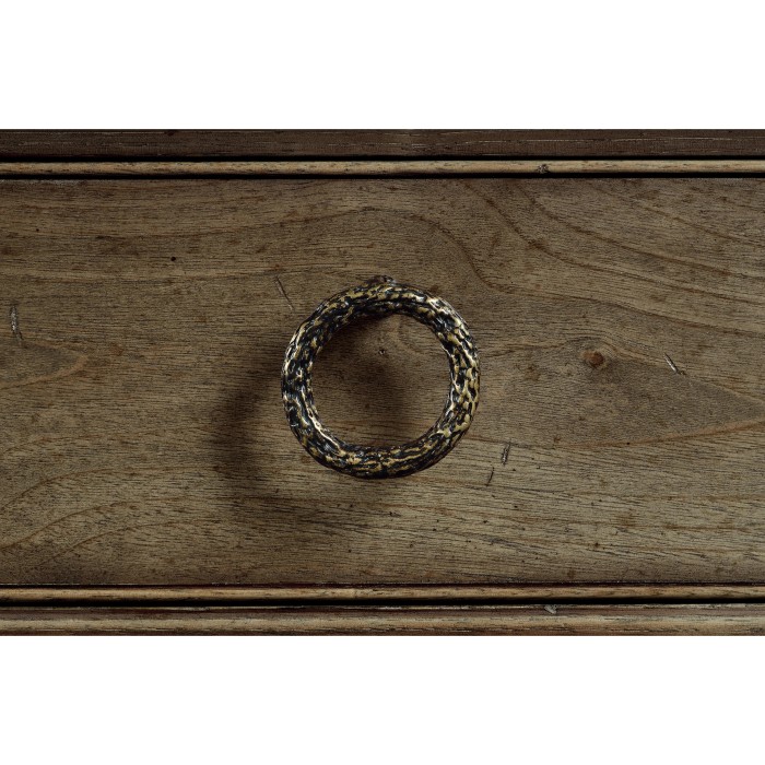 Small Dark Grey Chestnut Narrow Console