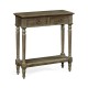Small Dark Grey Chestnut Narrow Console