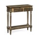 Small Dark Grey Chestnut Narrow Console