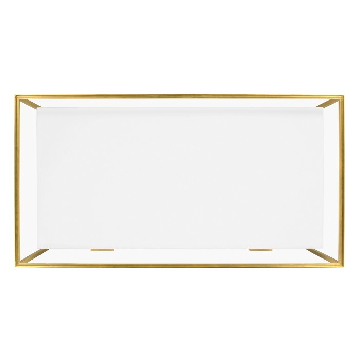 Gilded Iron Chest of Drawers in Biancaneve