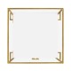 Gilded Iron Side Table in Biancaneve