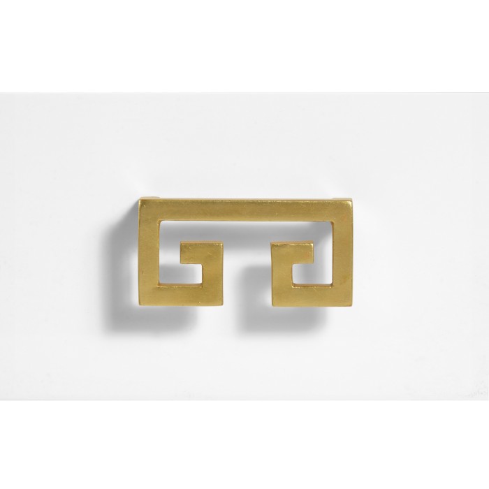 Gilded Iron Side Table in Biancaneve