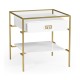 Gilded Iron Side Table in Biancaneve