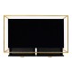 Gilded Iron Coffee Table in Smoky Black