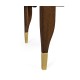 Mahogany coffee table with Bidasar Gold marble top