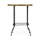 Quatrefoil Light Brown Chestnut Lamp Table