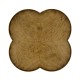 Quatrefoil Light Brown Chestnut Lamp Table