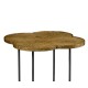 Quatrefoil Light Brown Chestnut Lamp Table