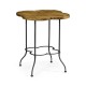 Quatrefoil Light Brown Chestnut Lamp Table