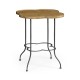 Quatrefoil Limed Chestnut Lamp Table