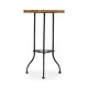 Trefoil Light Brown Chestnut Side Table