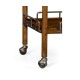 Country Walnut Bar Cart