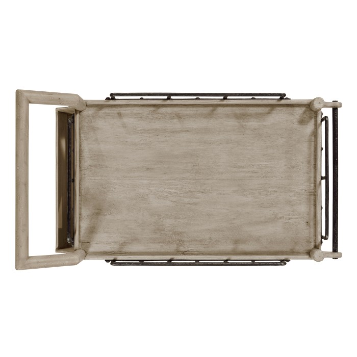 Rustic Grey Bar Cart