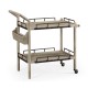Rustic Grey Bar Cart