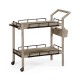 Rustic Grey Bar Cart