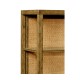 Narrow Light Brown Chestnut & Rattan Four-Tier Étagère