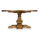 Round Light Brown Chestnut Dining Table 60