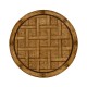Round Light Brown Chestnut Dining Table 60