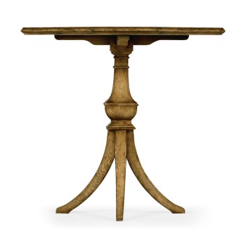 Octagonal Light Brown Chestnut Lamp Table