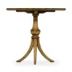 Octagonal Light Brown Chestnut Lamp Table