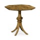 Octagonal Light Brown Chestnut Lamp Table
