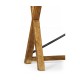 Narrow Rectangular Light Brown Chestnut Console Table