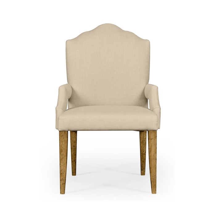 Casual High Back Chestnut Arm Chair