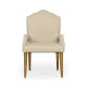 Casual High Back Chestnut Arm Chair