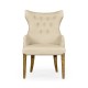 High Back Light Brown Chestnut Winged Arm Chair