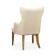 High Back Light Brown Chestnut Winged Arm Chair