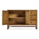 Light Brown Chestnut Buffet Cabinet