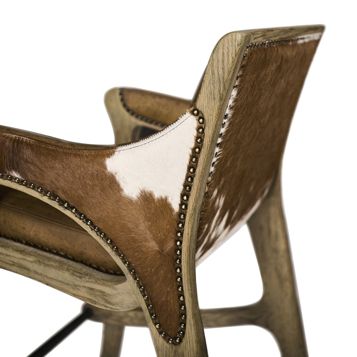 Echo Canyon Leather & Hide Bar Stool