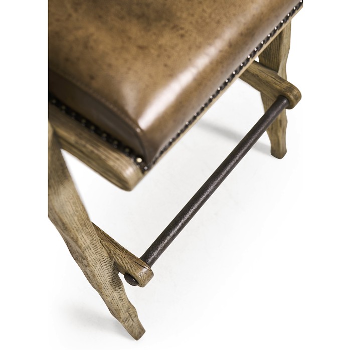 Echo Canyon Leather & Hide Bar Stool