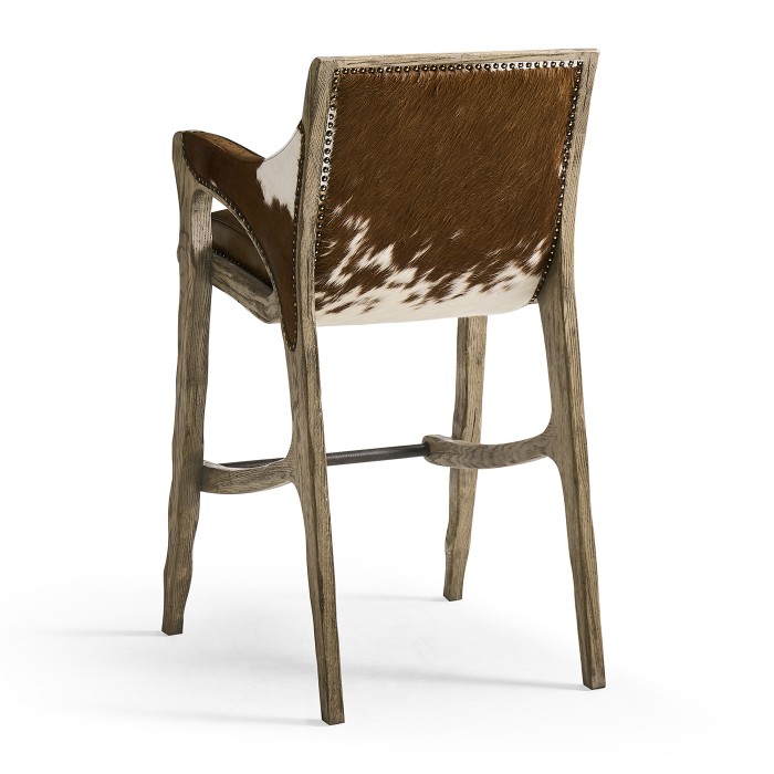 Echo Canyon Leather & Hide Bar Stool