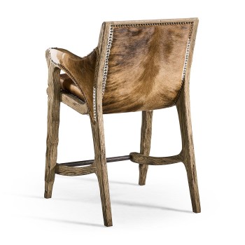 Echo Canyon Leather & Hide Counter Stool