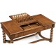 Walnut parquetry coffee games table
